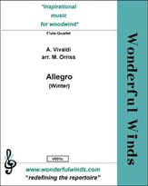 Allegro from Winter Flute Quartet cover